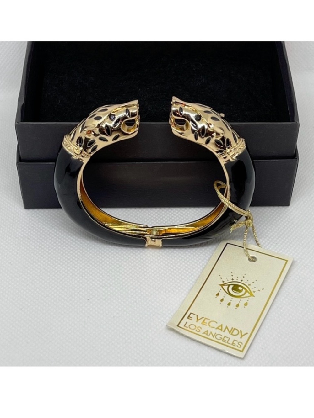 NWT Leopard Cuff Enamel & Cubic Zirconia Bracelet